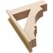 Ekena Millwork 7 1/2-in W x 26-in D x 32-in H Balboa Block Rough Cedar Woodgrain TimberThane Outlooker, Primed Tan OUTUR075X26X32BOA44RCPR - alternate 3